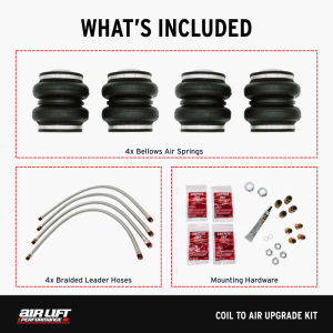 Honda Accord Coilover Suspension Kit - Front + Rear - Air Lift - Air to Coil Upgrade - `13-`17 Honda Accord Coilover Suspension Kit - Front + Rear - Air Lift - Air to Coil Upgrade - `13-`17